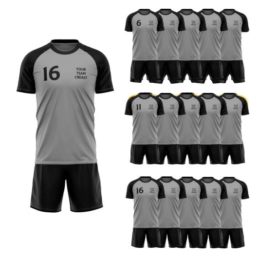 Picture of Lot of 15 Soccer Uniforms (Jersey and Shorts) Style N218SK-Special Custom Made.